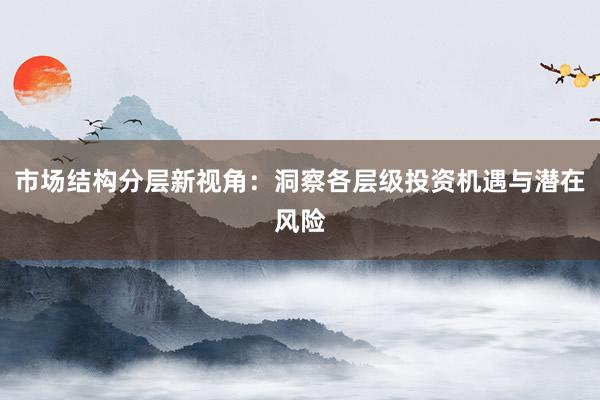 市场结构分层新视角：洞察各层级投资机遇与潜在风险